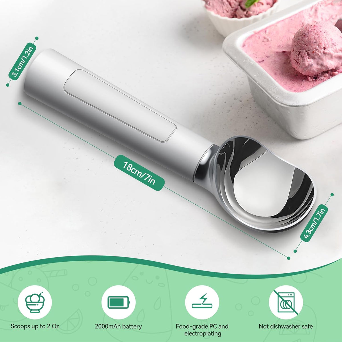 Scoop EZ LED Heated Ice Cream