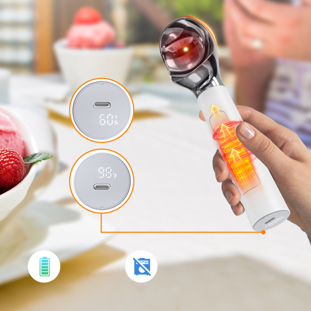 Scoop EZ LED Heated Ice Cream