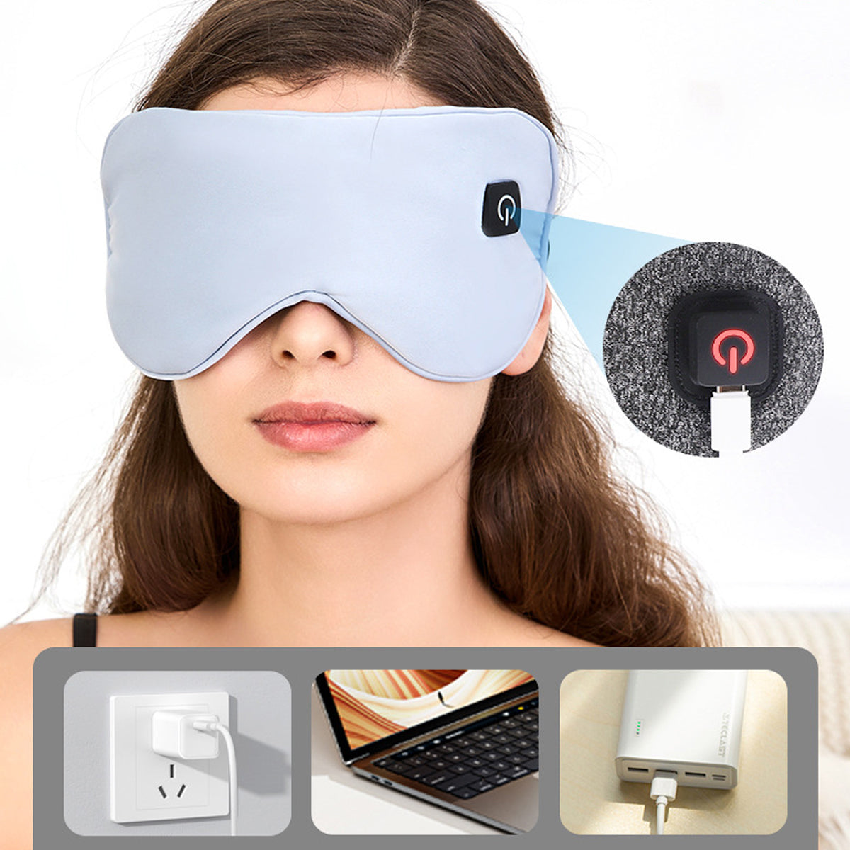 USB Wireless Warm  Compress Eye Mask