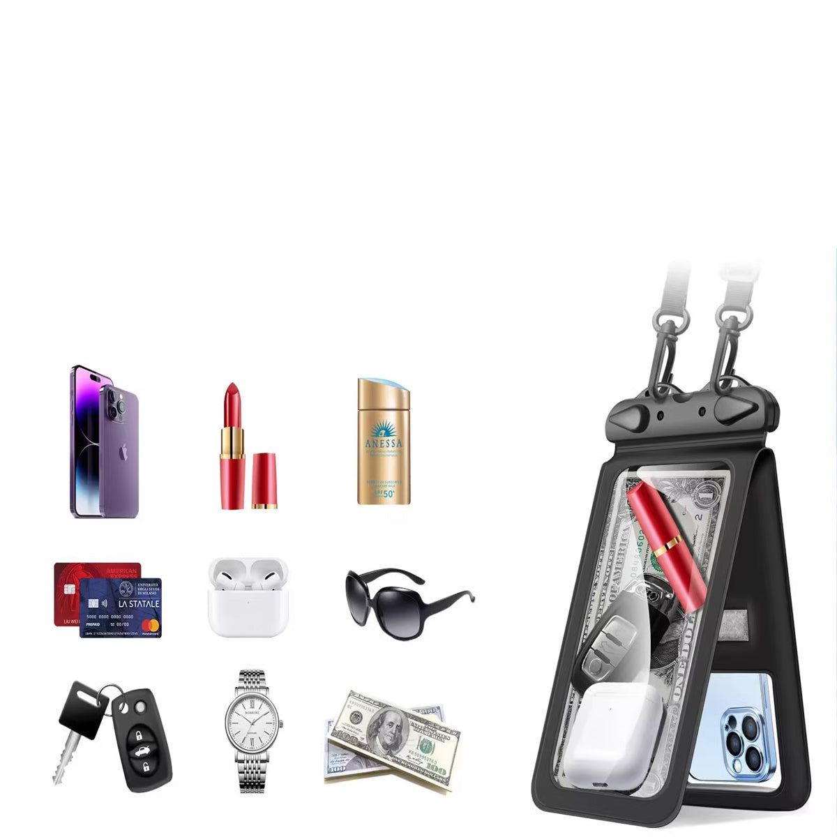 Dolphi Waterproof Transparent Pouches With Style And Practicality