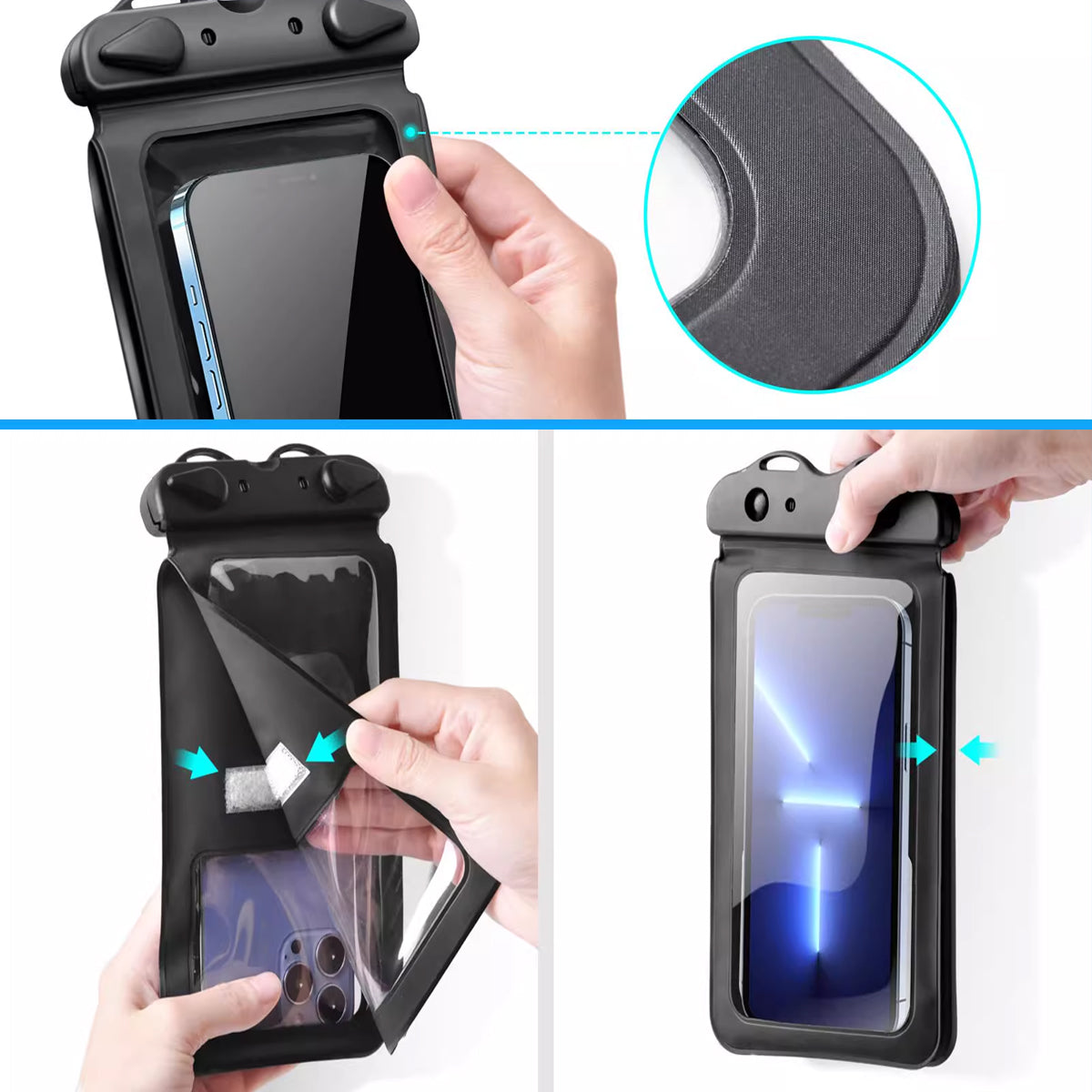 Dolphi Waterproof Transparent Pouches With Style And Practicality