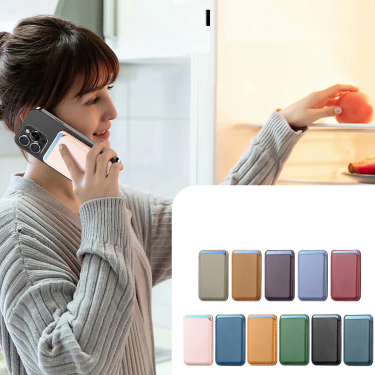 Sleek Wally Magnetic Back Wallet